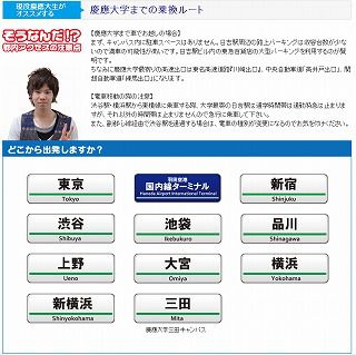 慶應義塾大学 乗換え案内