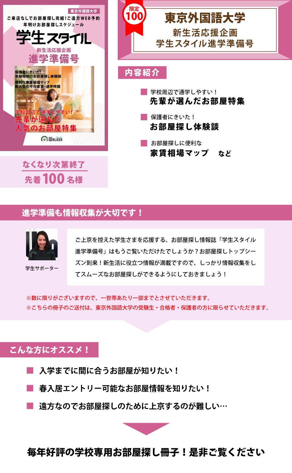 東京外国語大学　学生スタイル進学準備号