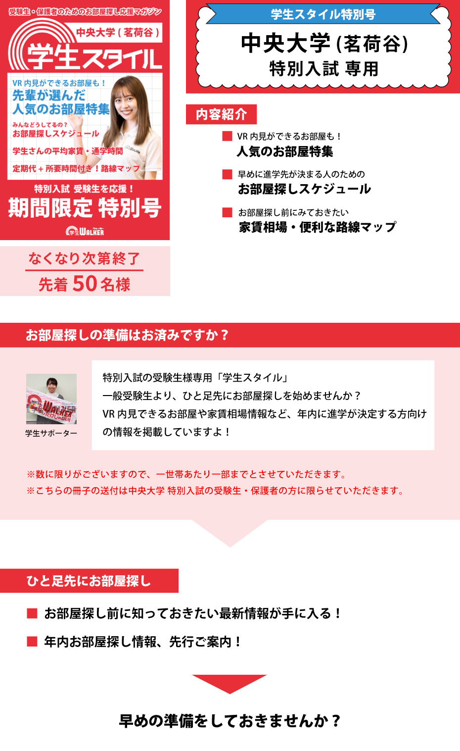 中央大学　特別入試 学生スタイル特別号