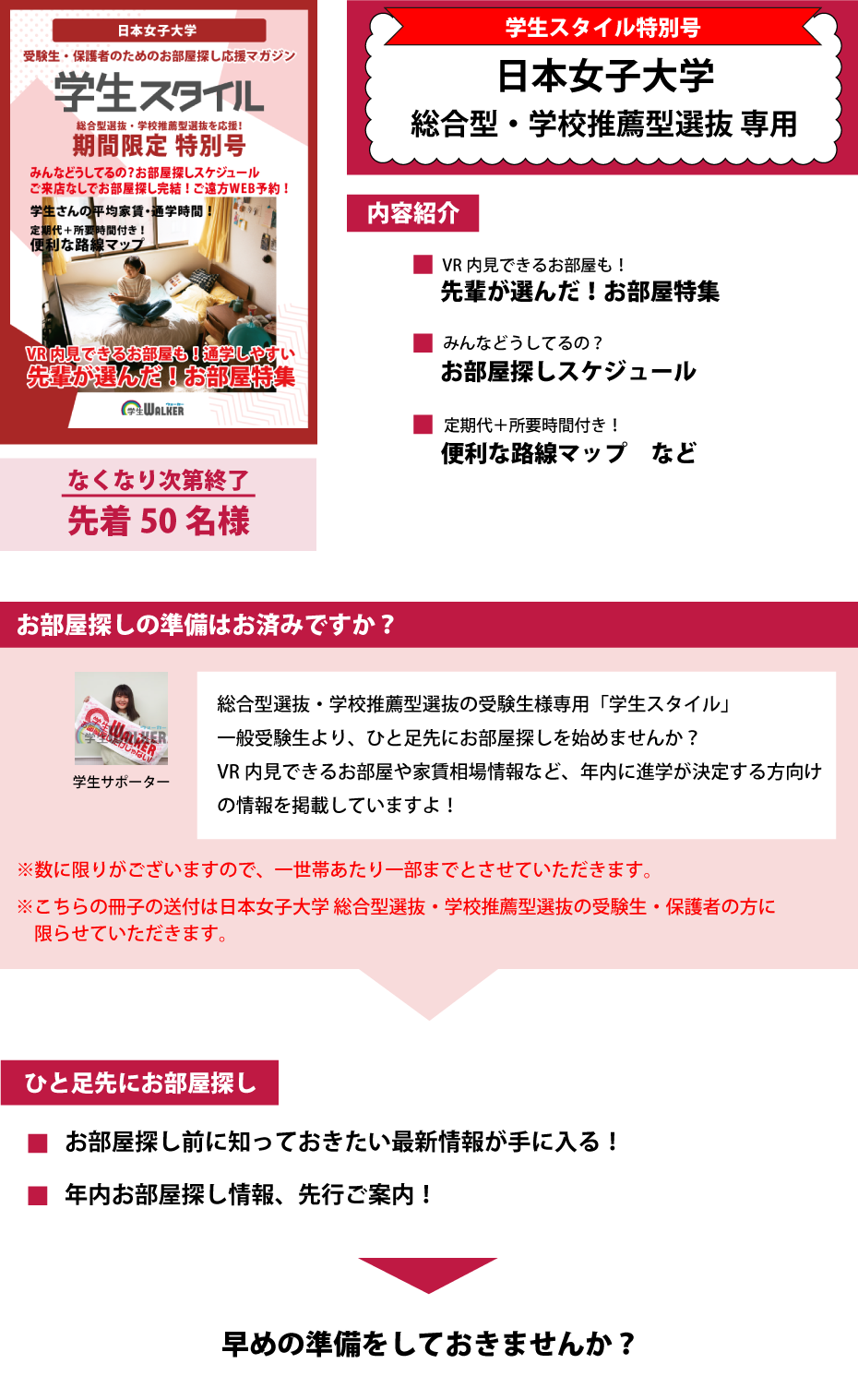 日本女子大学　総合型選抜・学校推薦型選抜　学生スタイル特別号